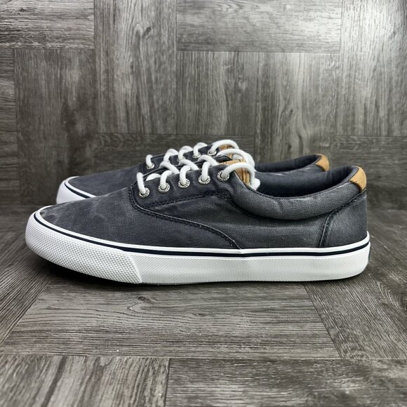 Sperry Men's size 13 Striper II CVO Denim Grey Casual Sneakers - Picture 2 of 8